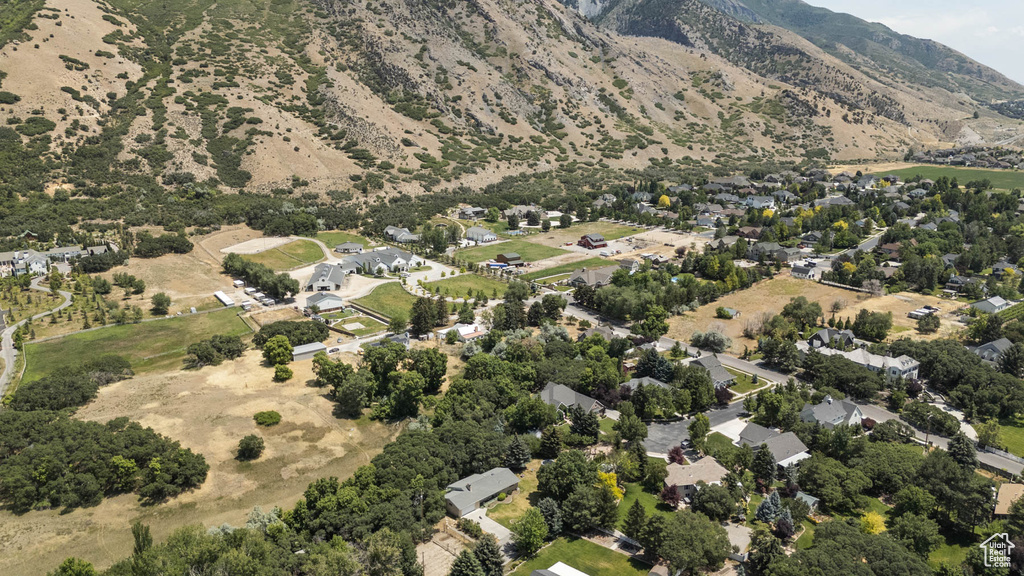 Aerial overview of property\\\'s location with mountains