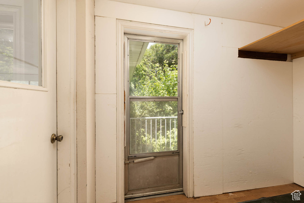 View of doorway to outside