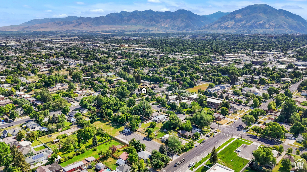 Drone / aerial view of mountains