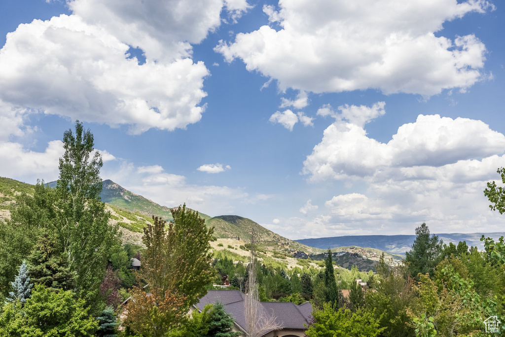 View of mountain background
