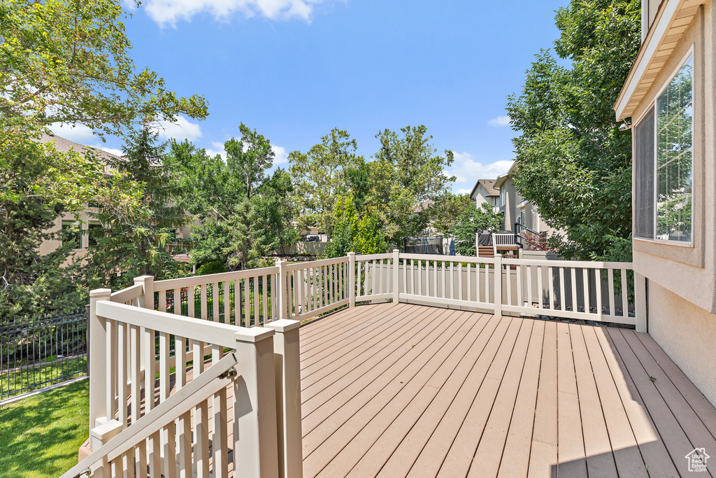 View of wooden terrace