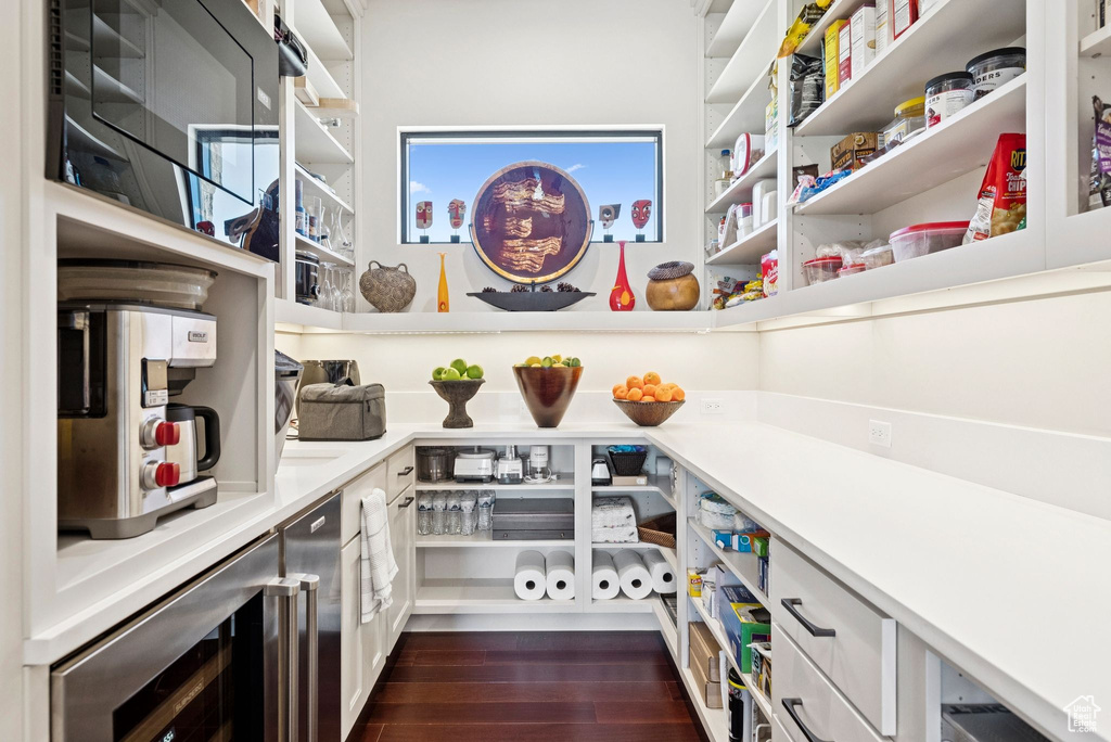 Pantry with wine cooler