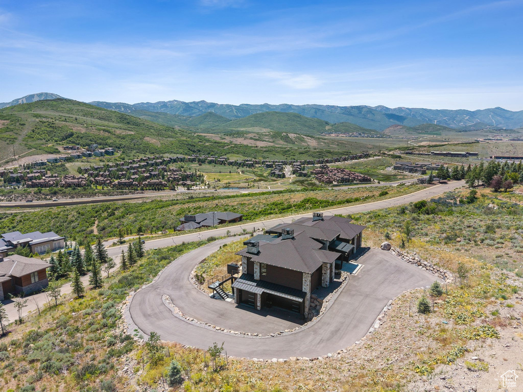 Drone / aerial view of mountains