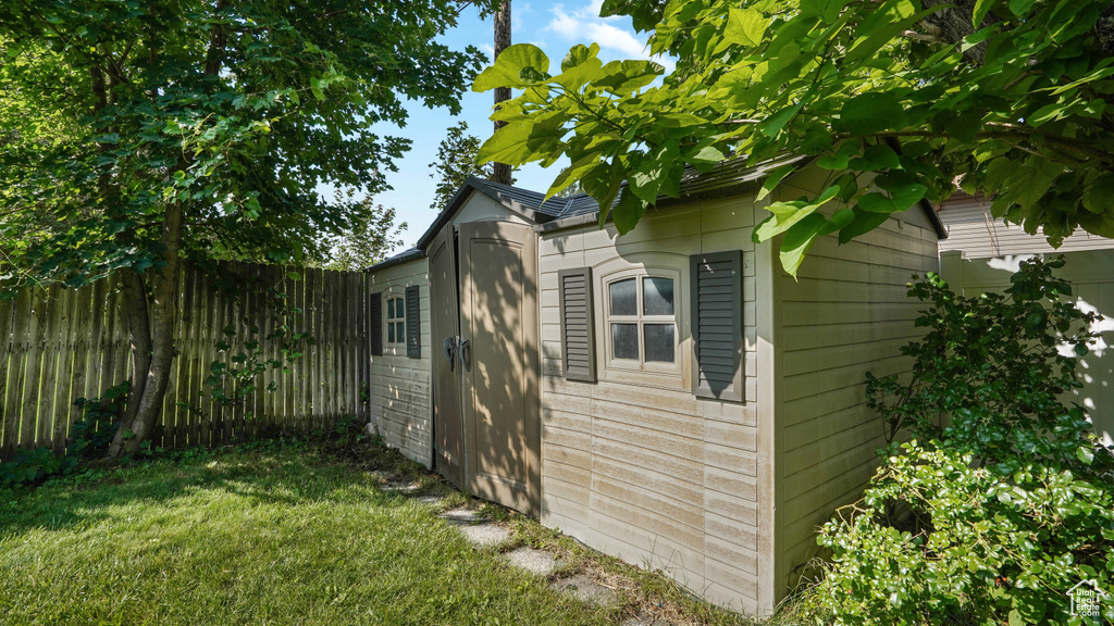 View of outbuilding