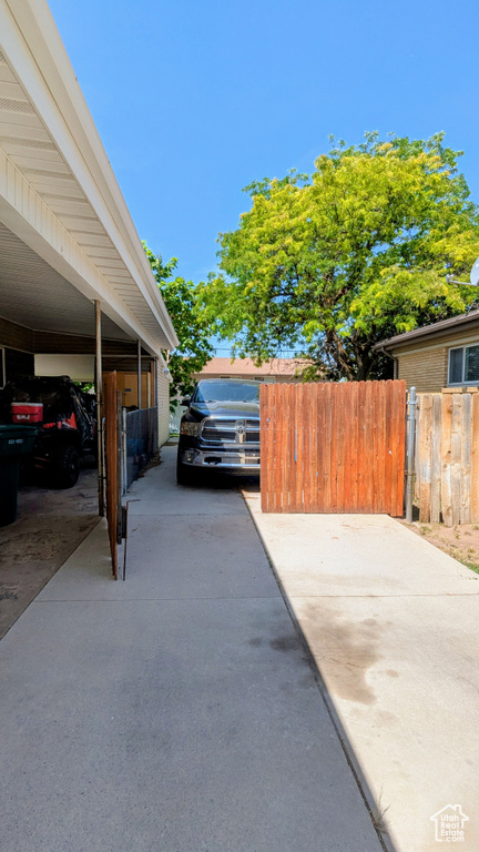 View of vehicle parking