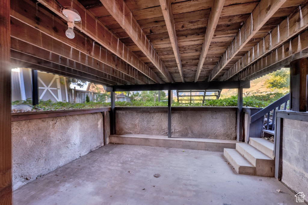 View of patio