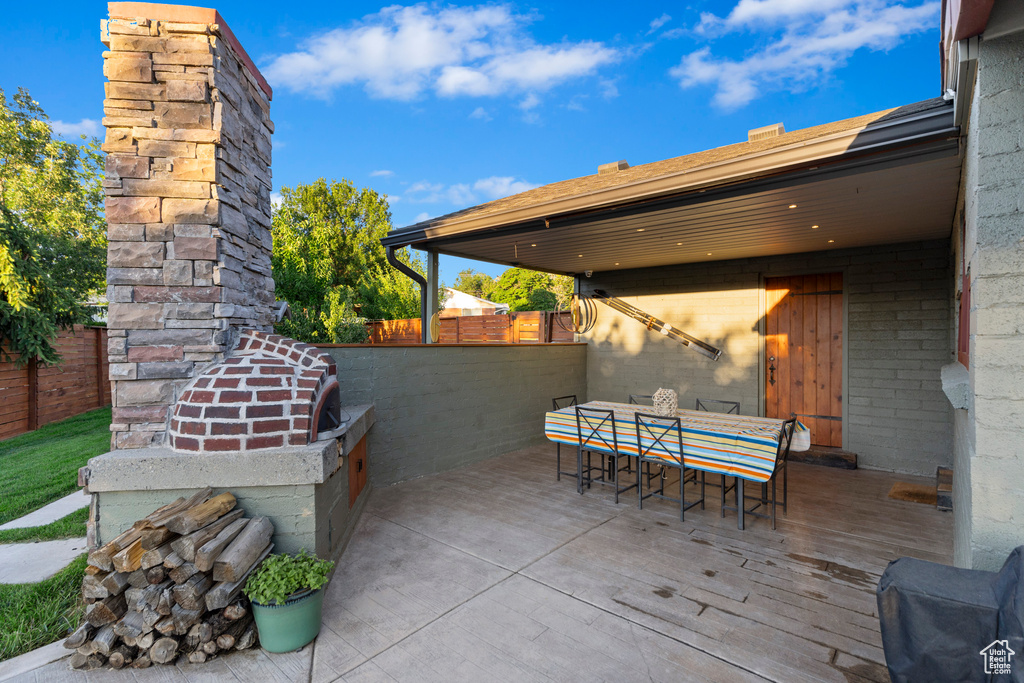 View of patio / terrace featuring outdoor dining area
