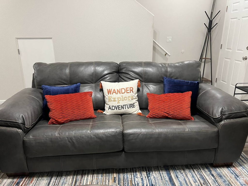 Living room with carpet flooring