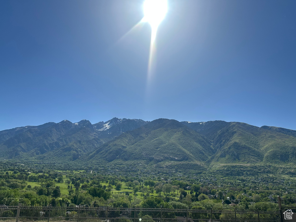 View of mountain background