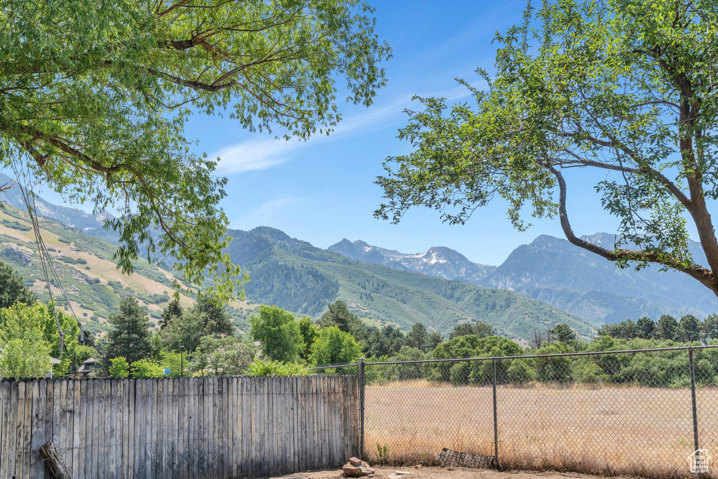 View of mountain backdrop