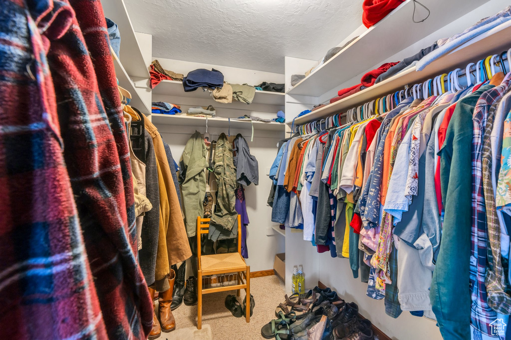 View of spacious closet
