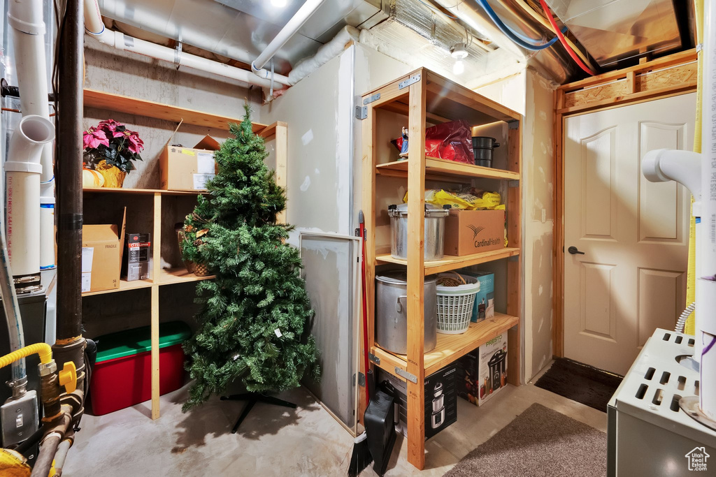 View of storage room