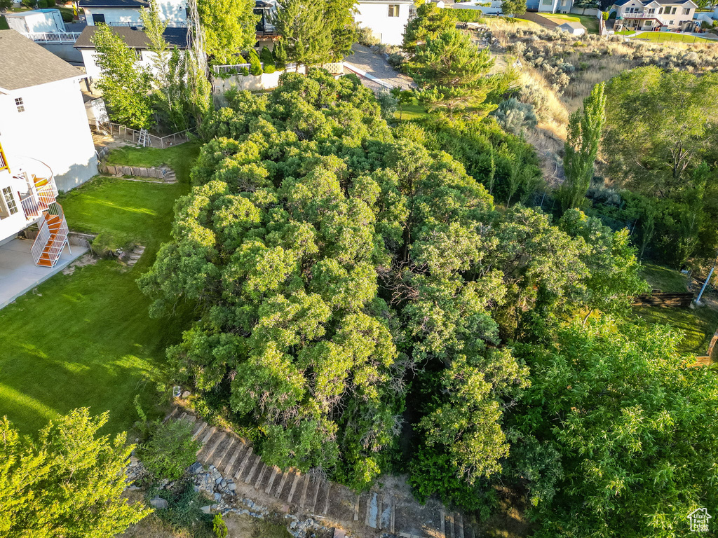 Aerial view of residential area