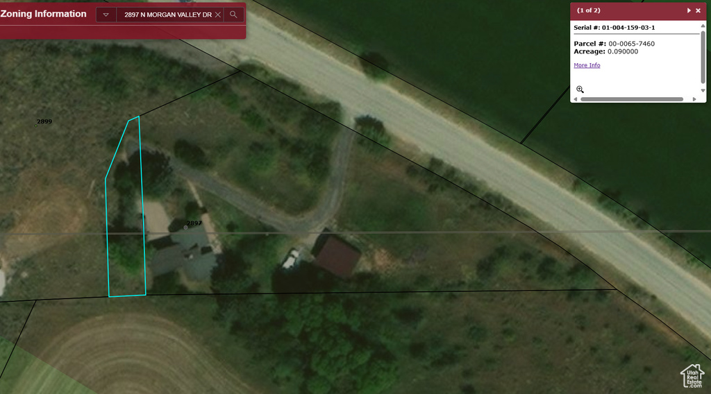 Aerial overview of property\\\\\\\\\\\\\\\\\\\\\\\\\\\\\\\'s location with property parcel outlined