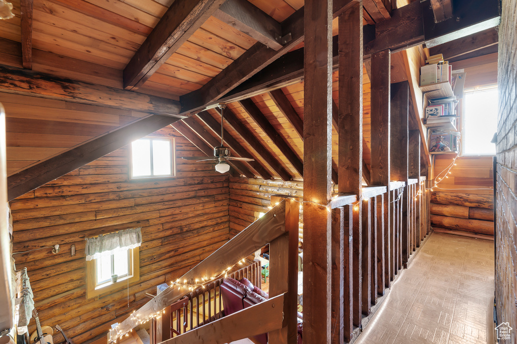 Attic featuring healthy amount of natural light