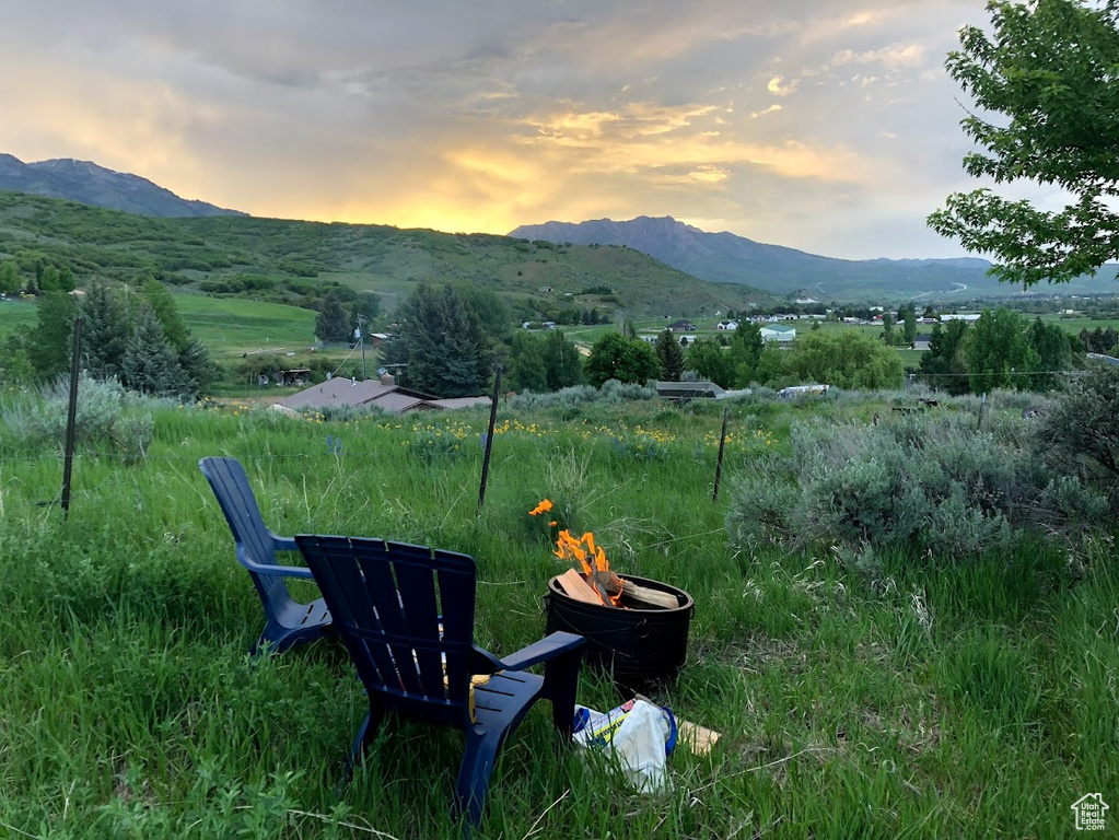 View of mountain backdrop
