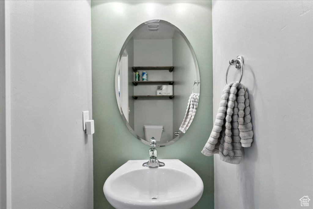 Half bath with a sink