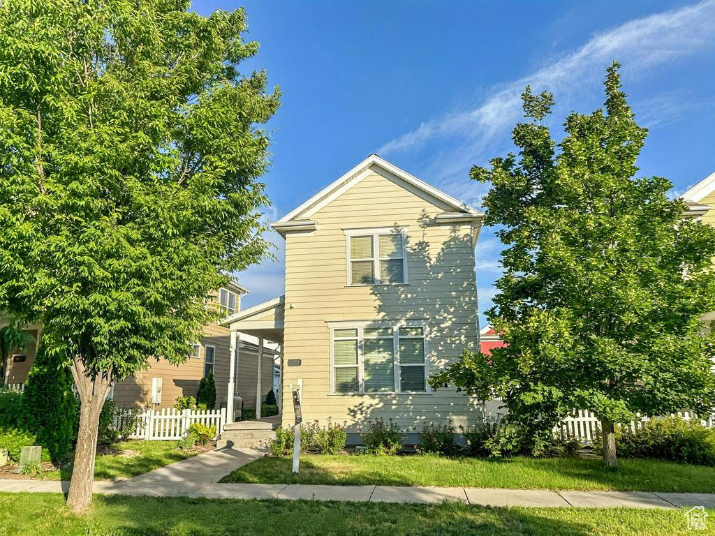 Rear view of property