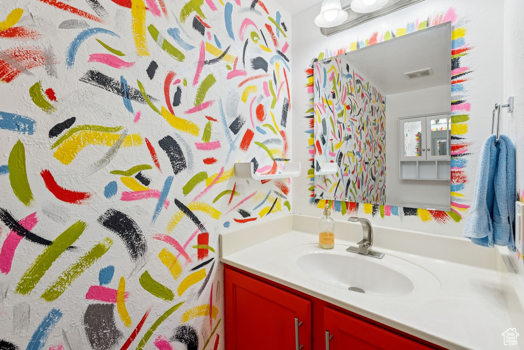 Bathroom featuring vanity