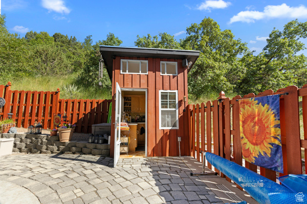 View of outbuilding
