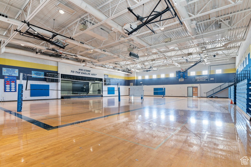 View of basketball court
