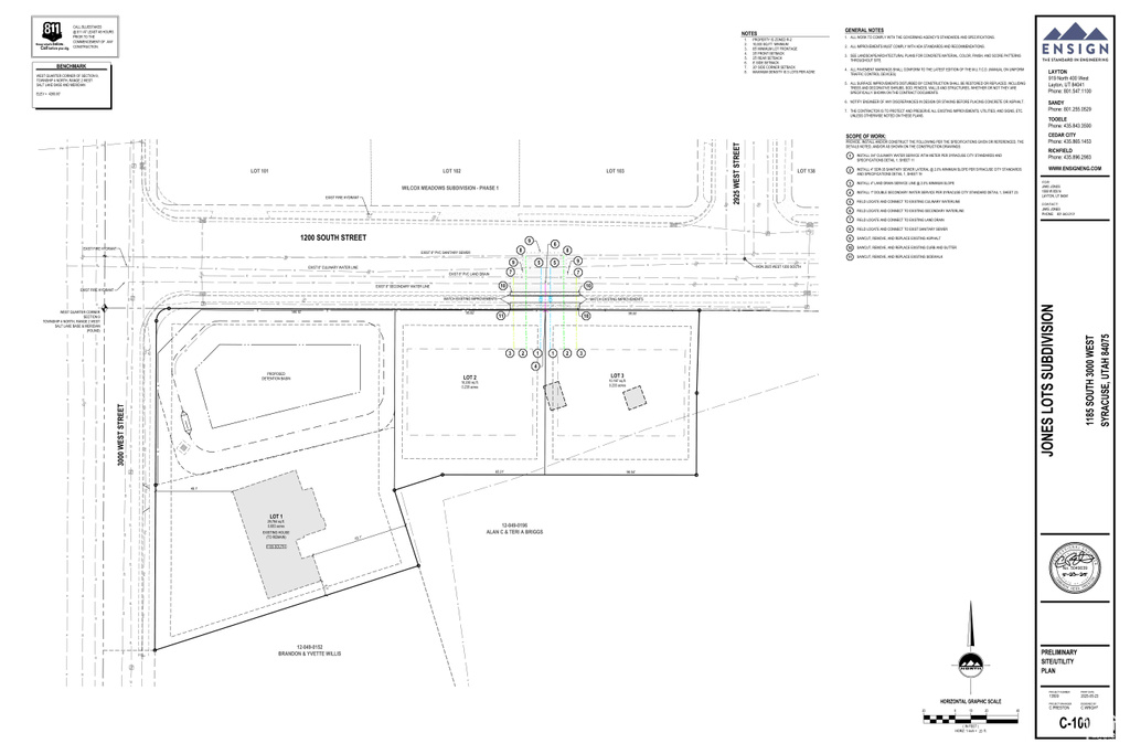 Map of parcels