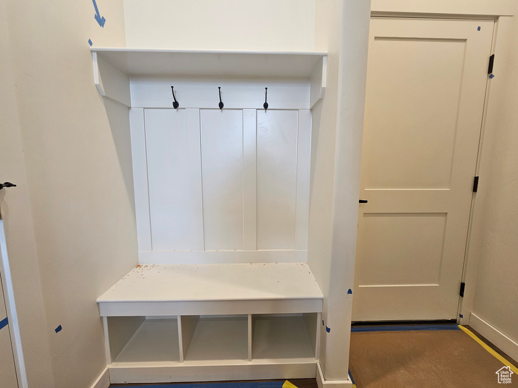 Mudroom with baseboards