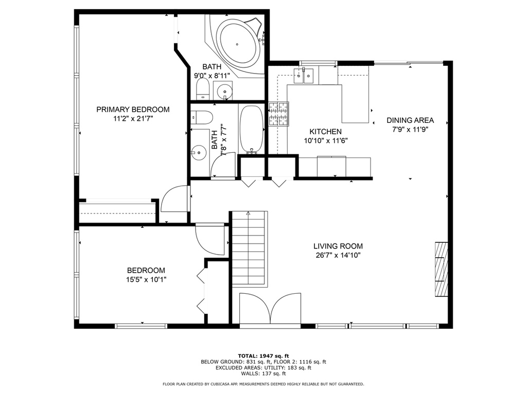 View of floor plan / room layout