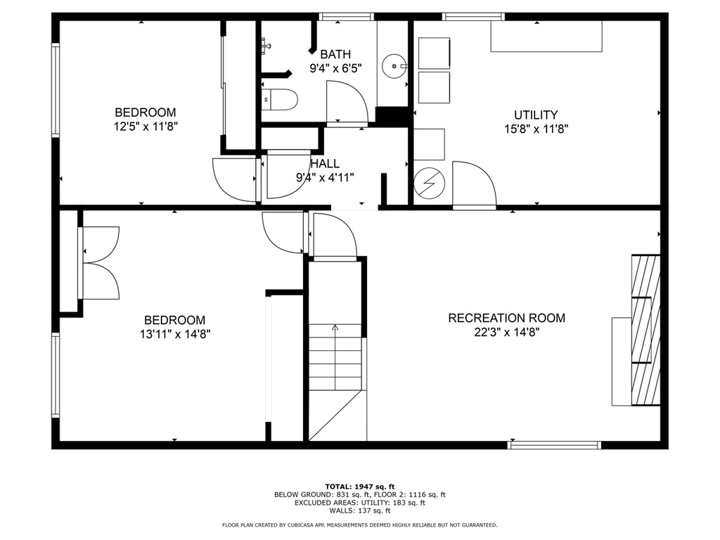 View of floor plan / room layout