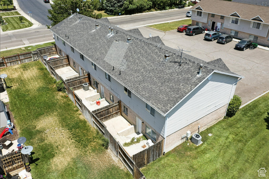 View from above of property