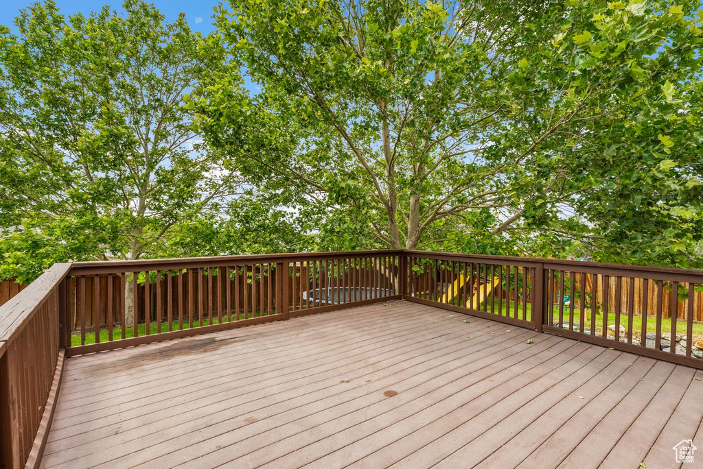 View of wooden terrace