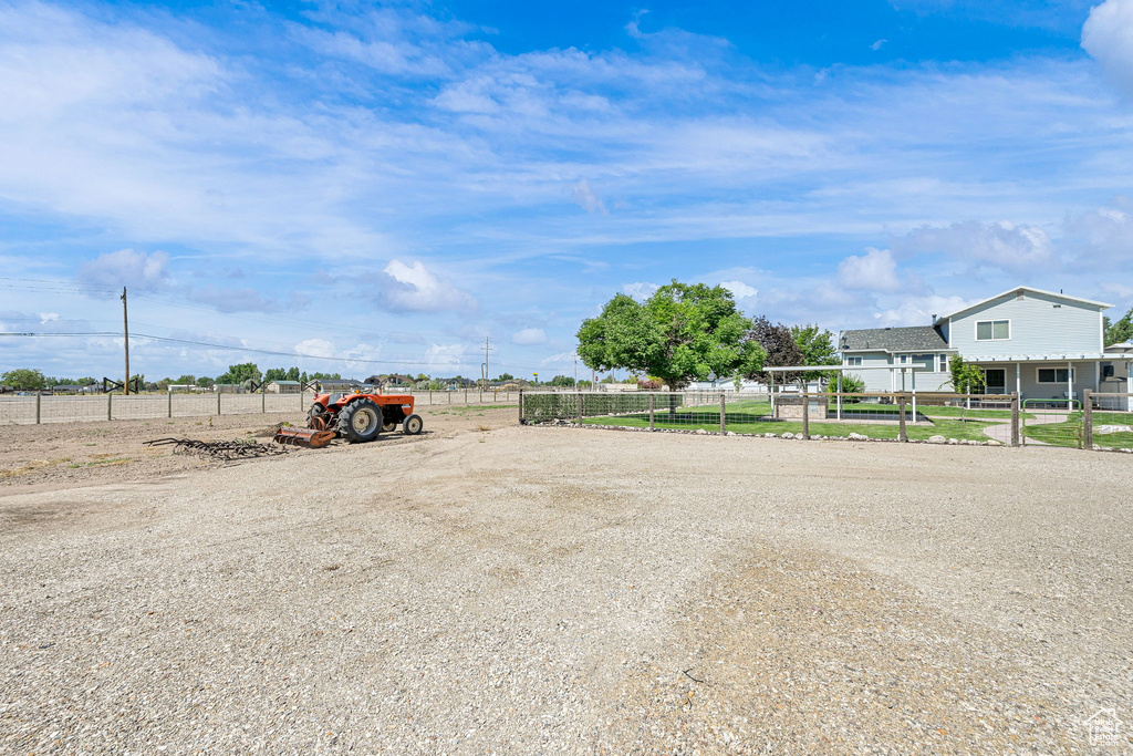 View of yard featuring a rural view