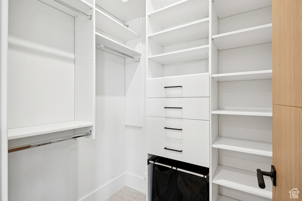 View of spacious closet
