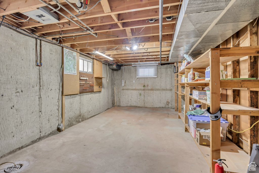 View of basement