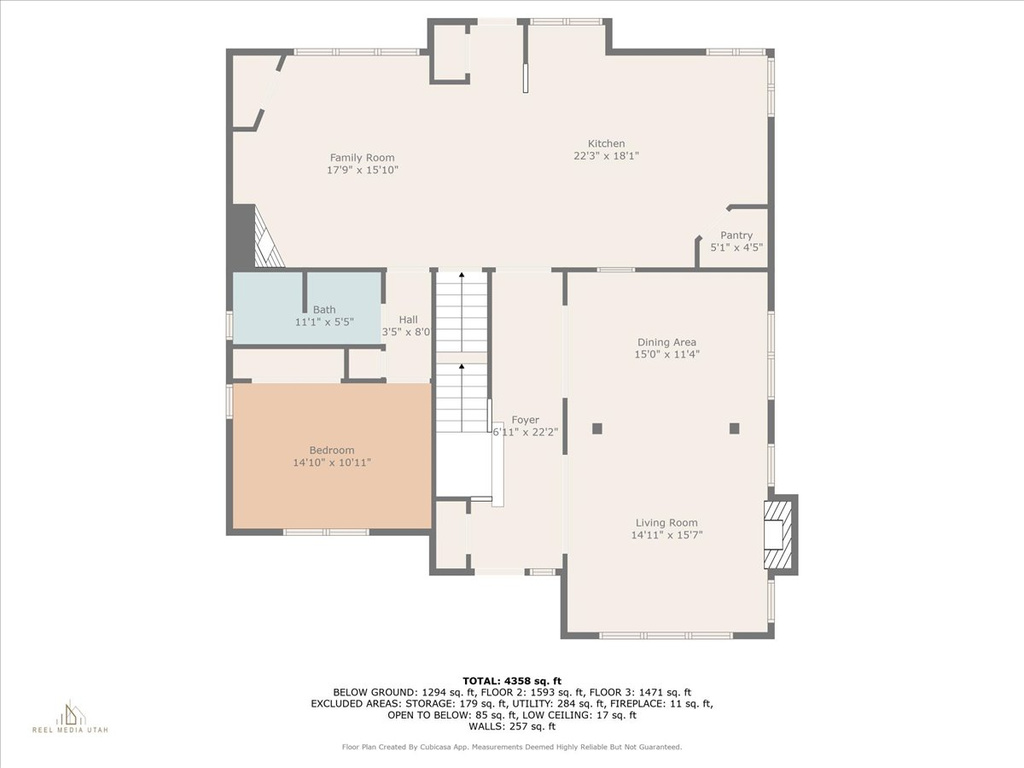 View of floor plan / room layout