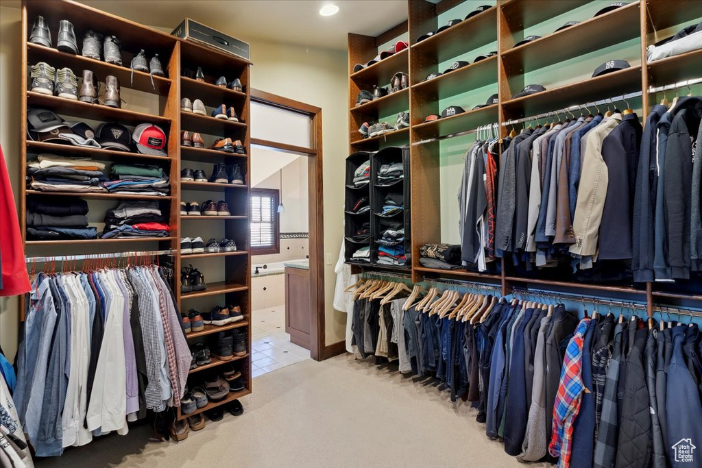 View of spacious closet