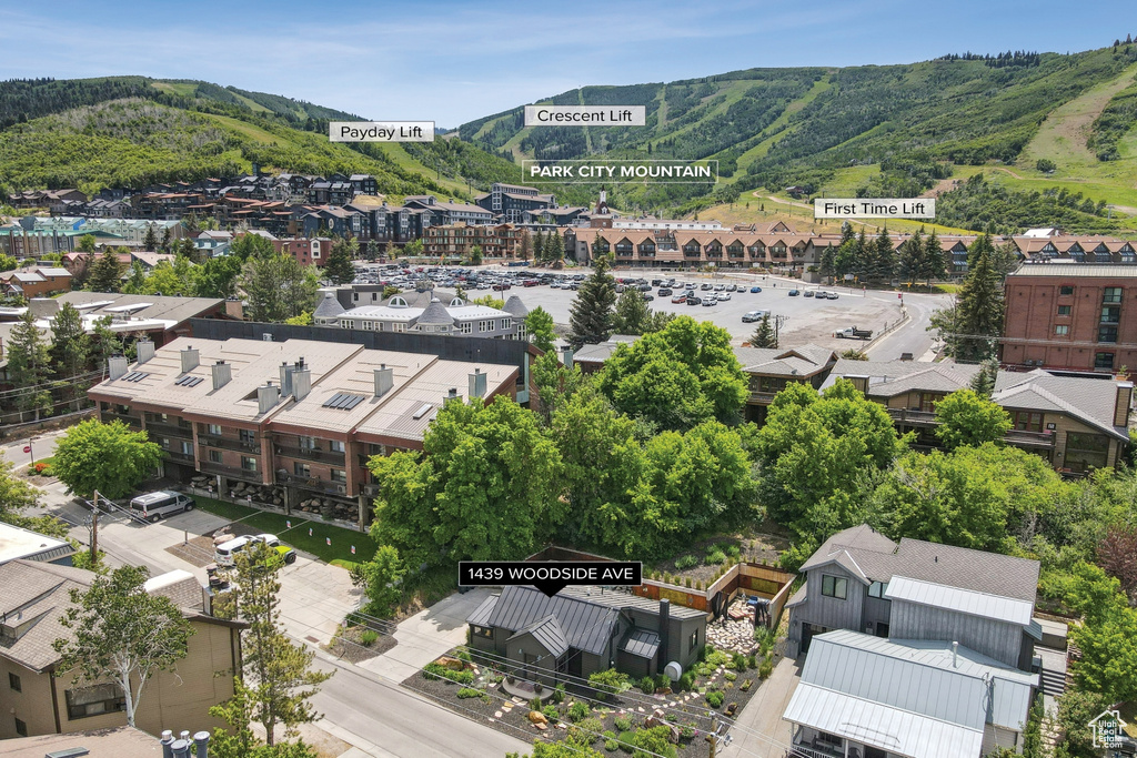 Aerial view of mountains