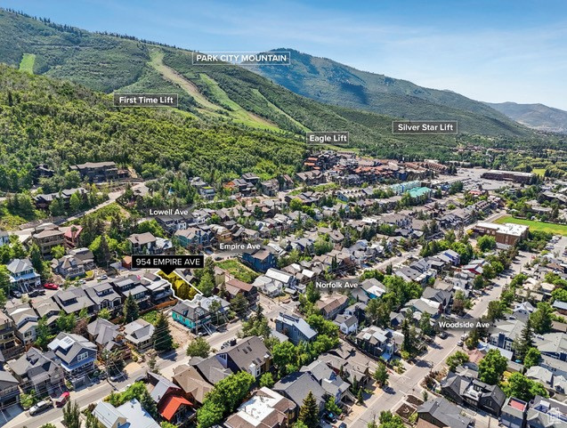 Aerial view of mountains