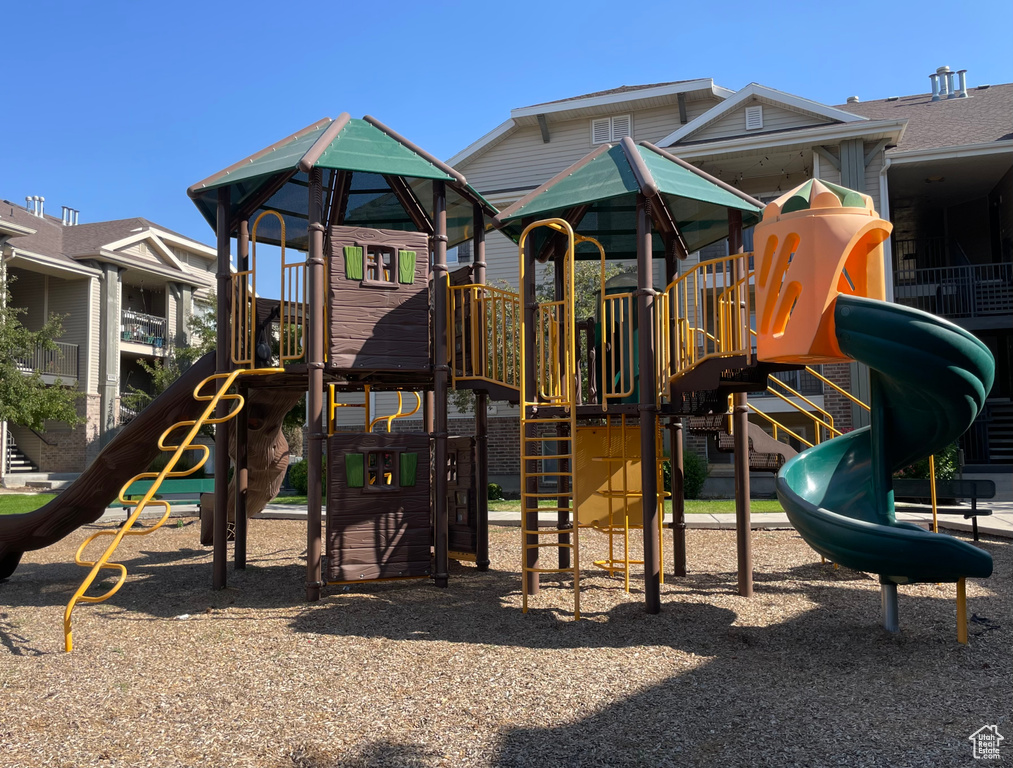 View of community jungle gym