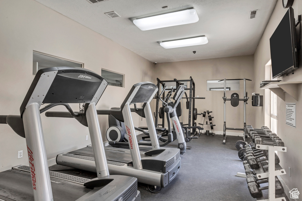 View of workout area