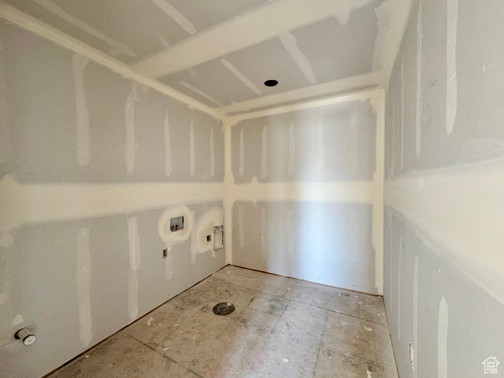 View of laundry area