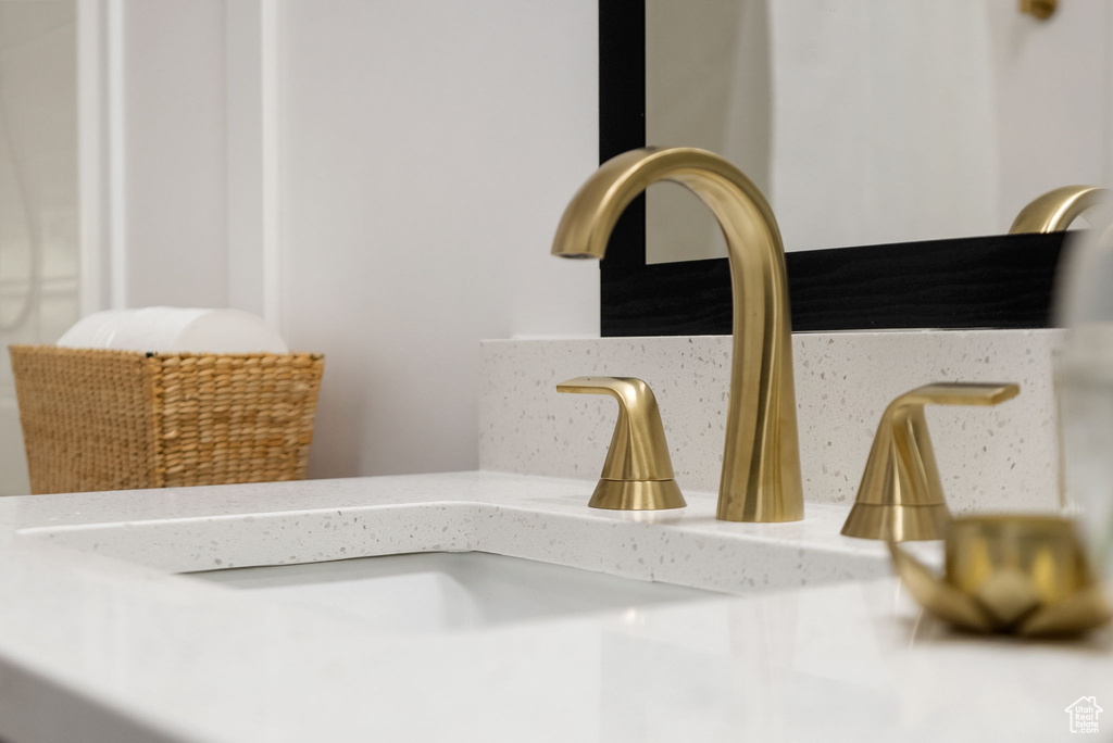 Bathroom view of a sink