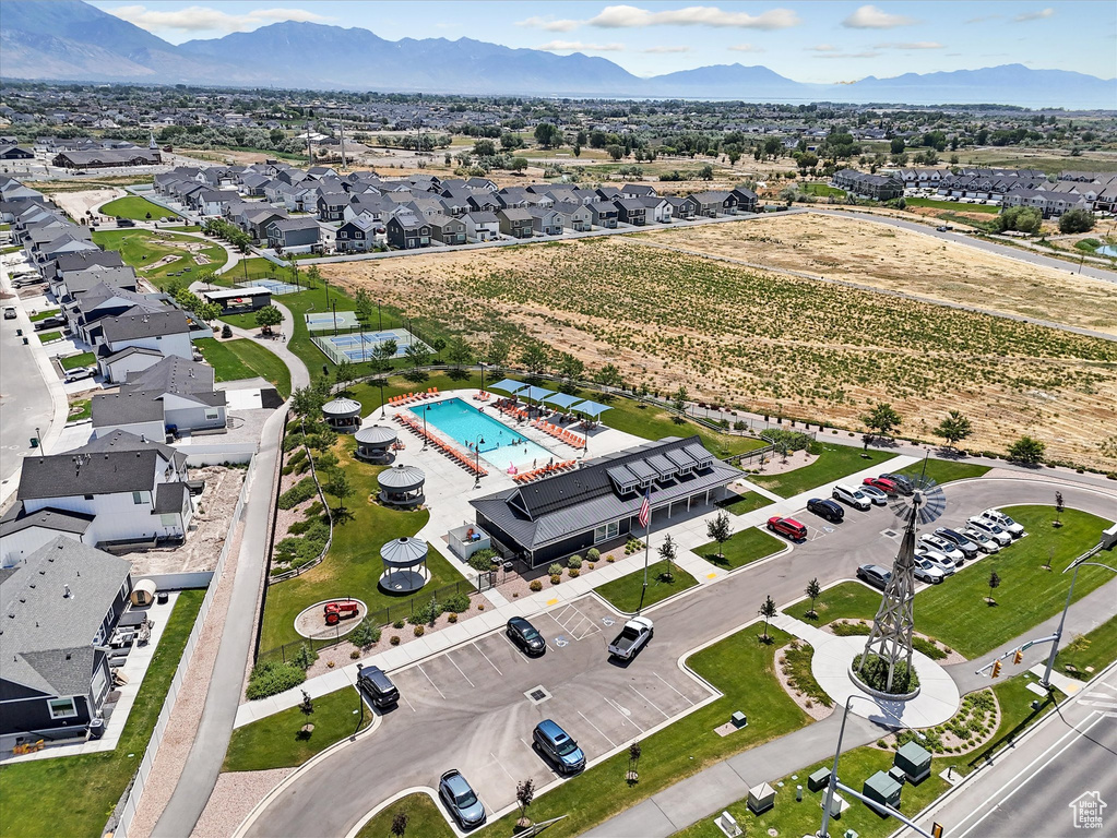 Bird's eye view of mountains