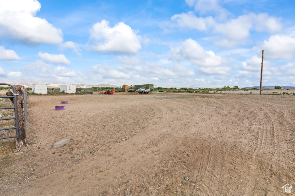 View of yard with a view of rural / pastoral area