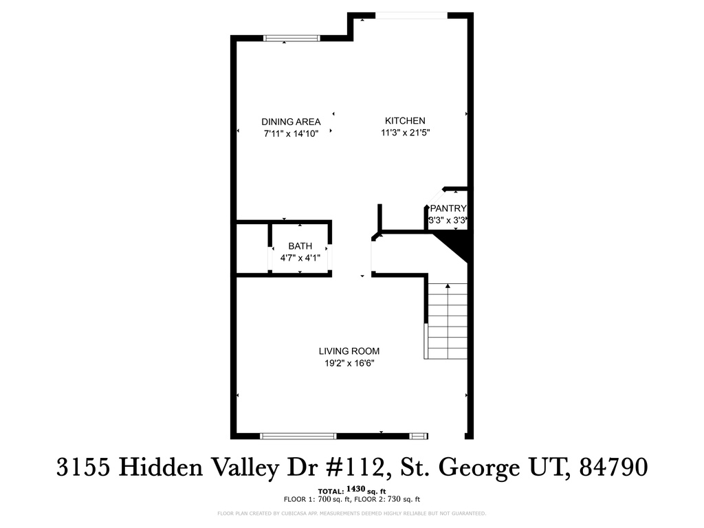 View of home floor plan