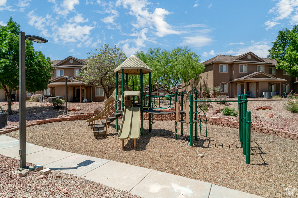 View of community jungle gym