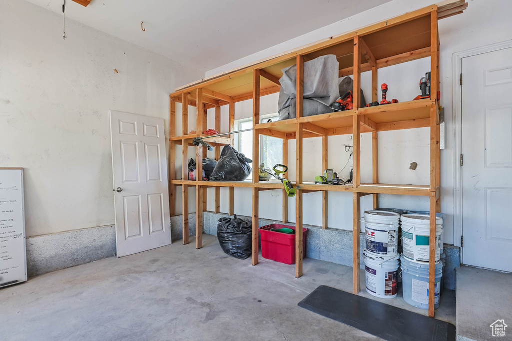 View of storage room