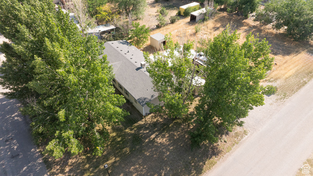 View from above of property