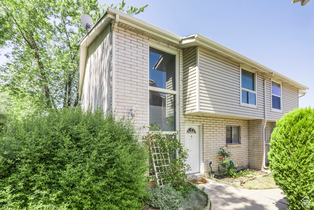 Multi unit property featuring brick siding