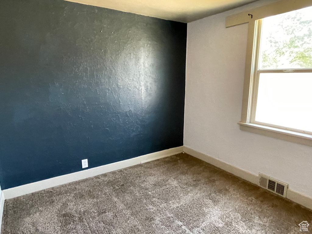 Carpeted spare room with plenty of natural light